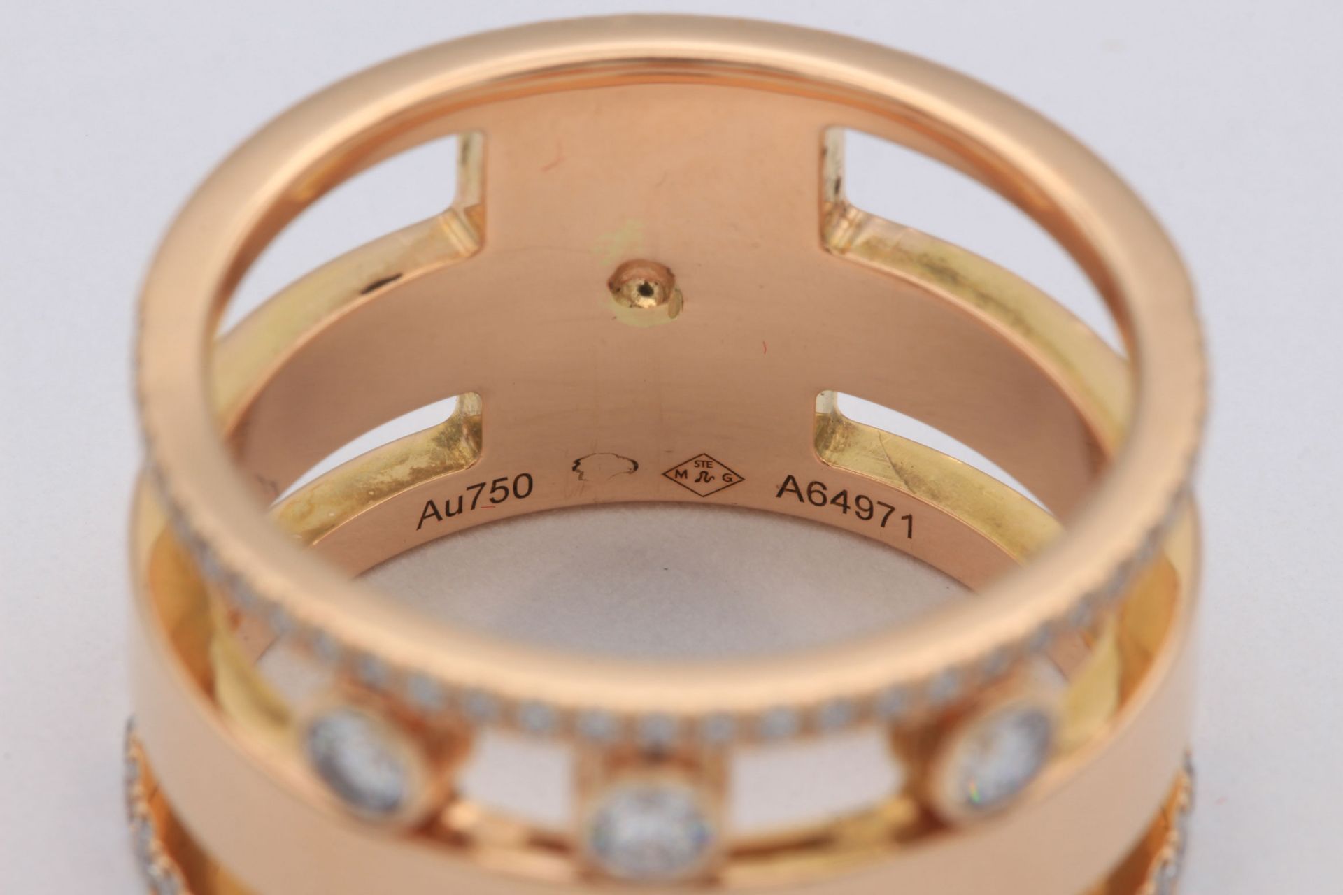 Large Romane model ring from Messika in 18K pink gold, set with 1.06K diamonds - Bild 9 aus 9