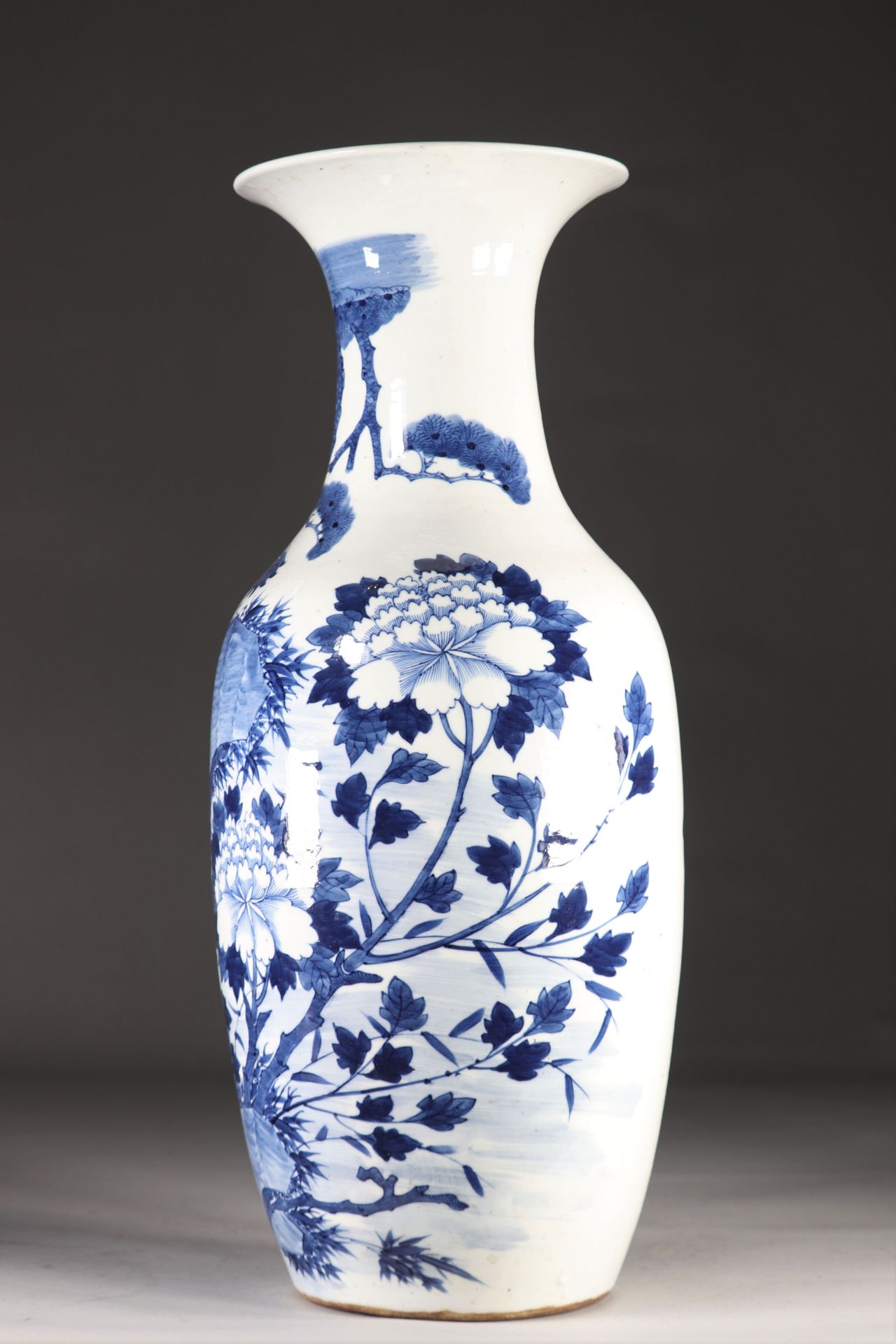 China porcelain vase decorated with cranes 19th - Image 4 of 6