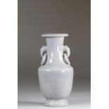 China monochrome vase Qing period