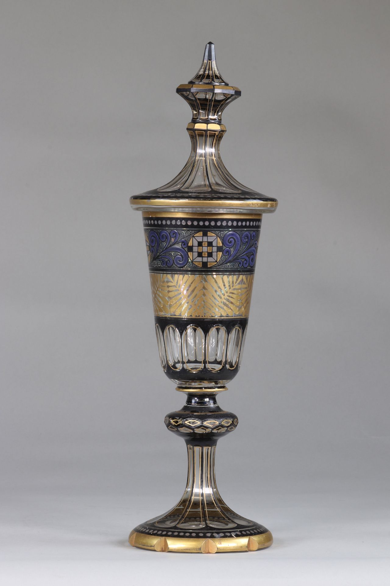 Bohemian crystal Pokal 1900 - Image 2 of 3