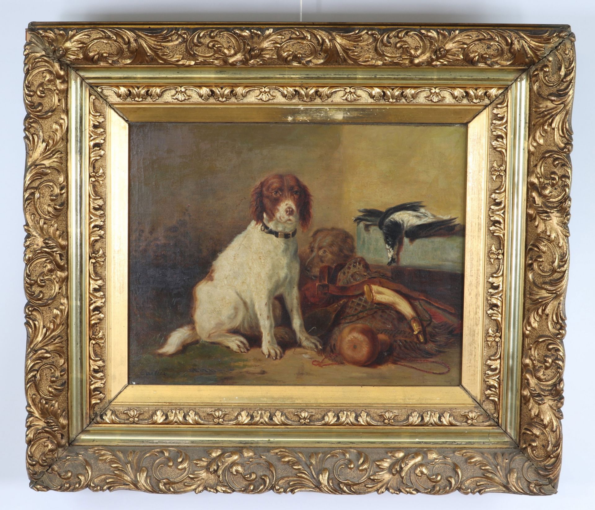 Victor emile CARTIER (1811-1866) "the hunting dog" - Image 2 of 2