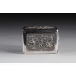 Small silver box, China around 1900, hallmarks.