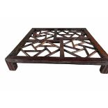 Rare puzzle table in iron wood, perhaps in huanghuali, China XIX.