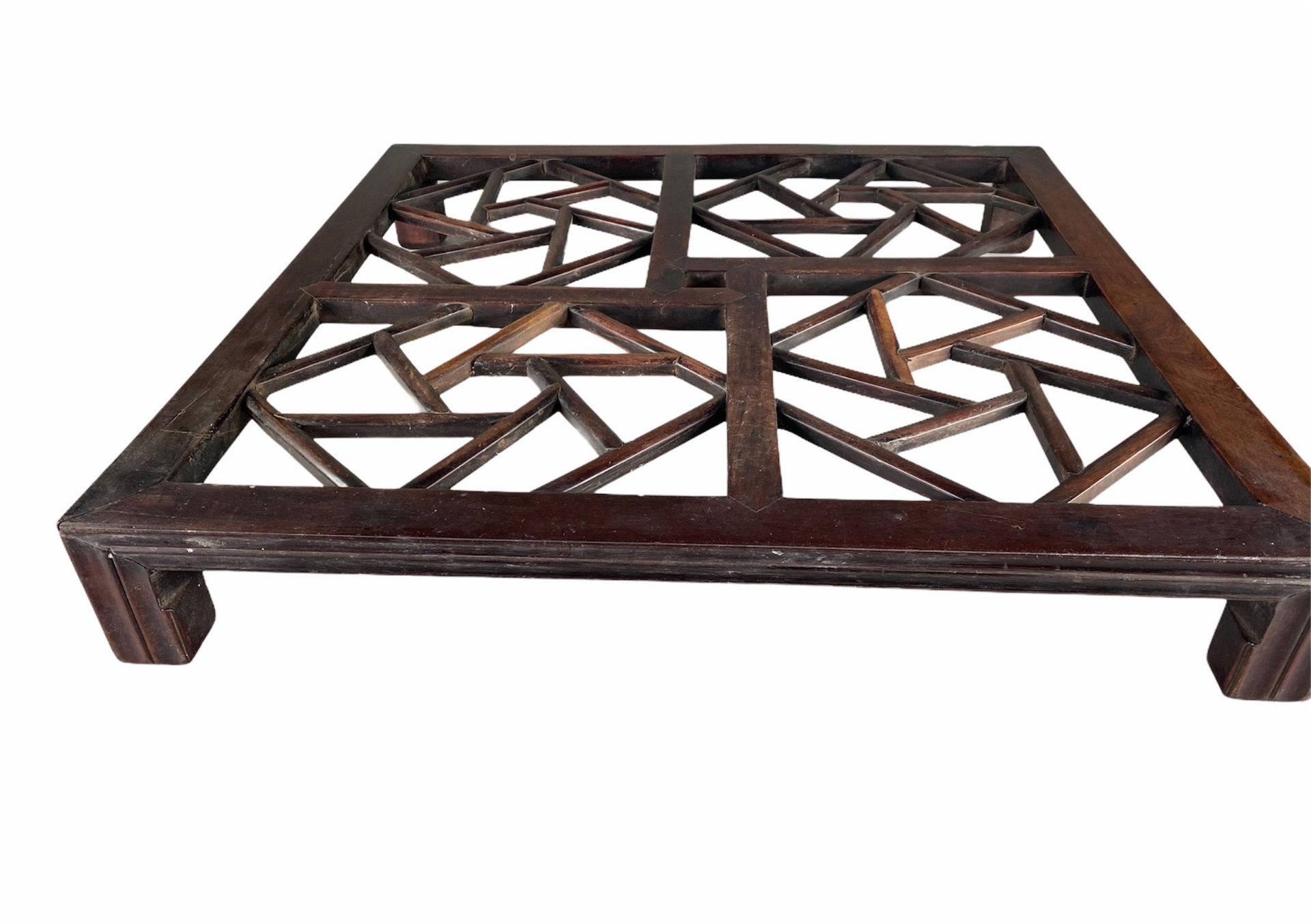 Rare puzzle table in iron wood, perhaps in huanghuali, China XIX.