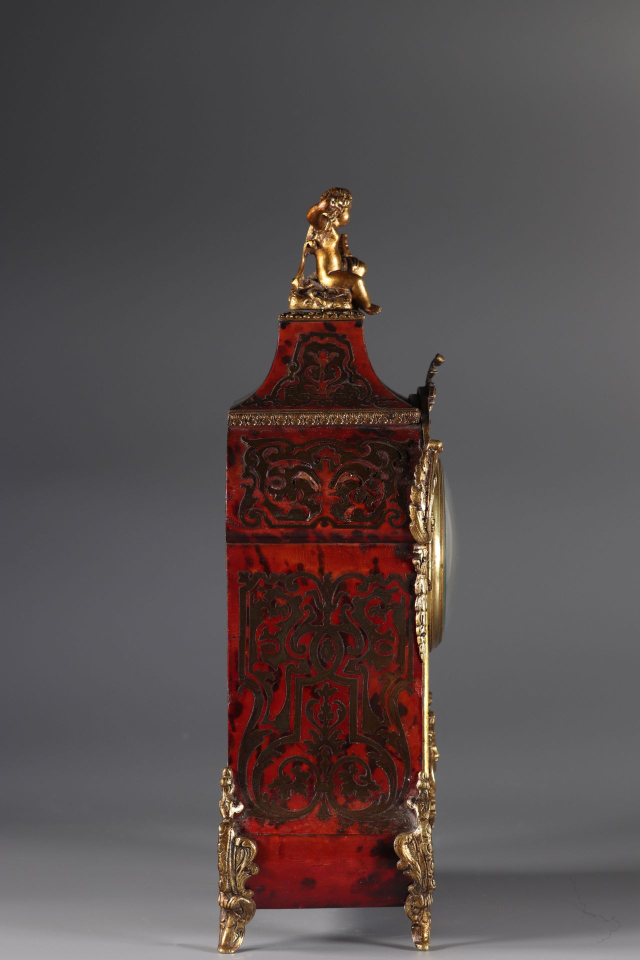 Napoleon III clock Boulle and bronze marquetry - Image 2 of 3