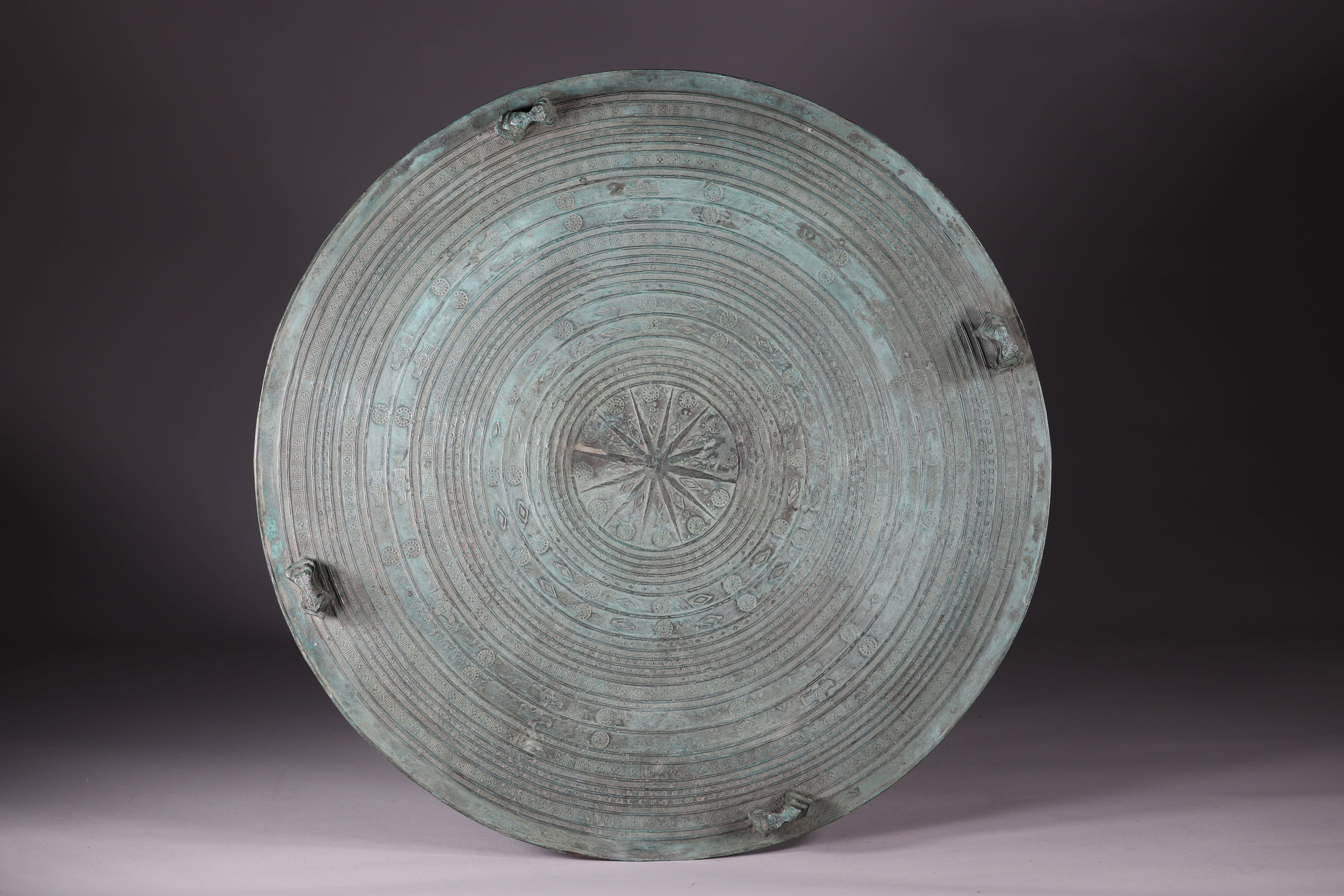 Vietnam ritual object known as bronze rain drum - Image 3 of 3
