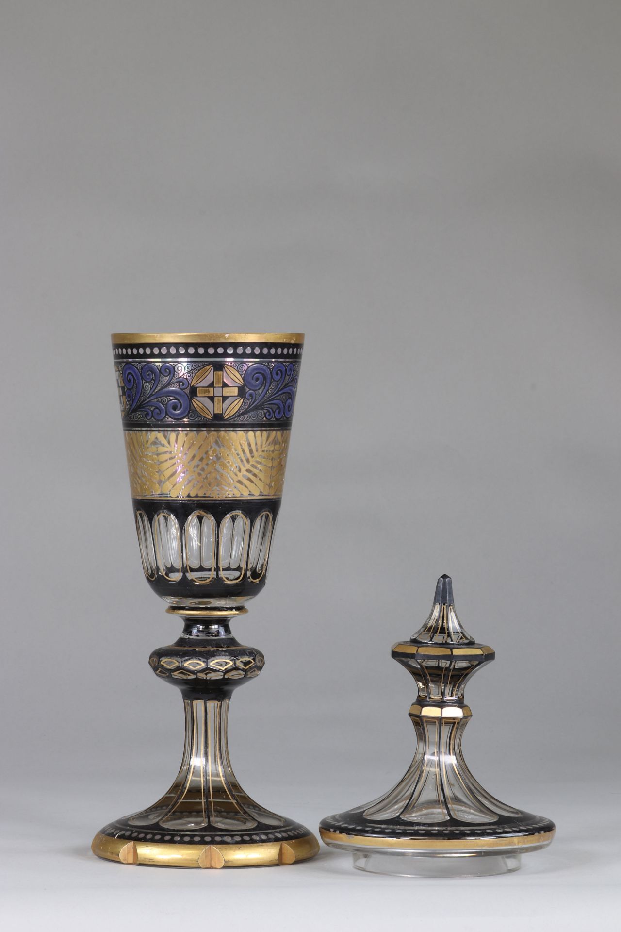 Bohemian crystal Pokal 1900 - Image 3 of 3