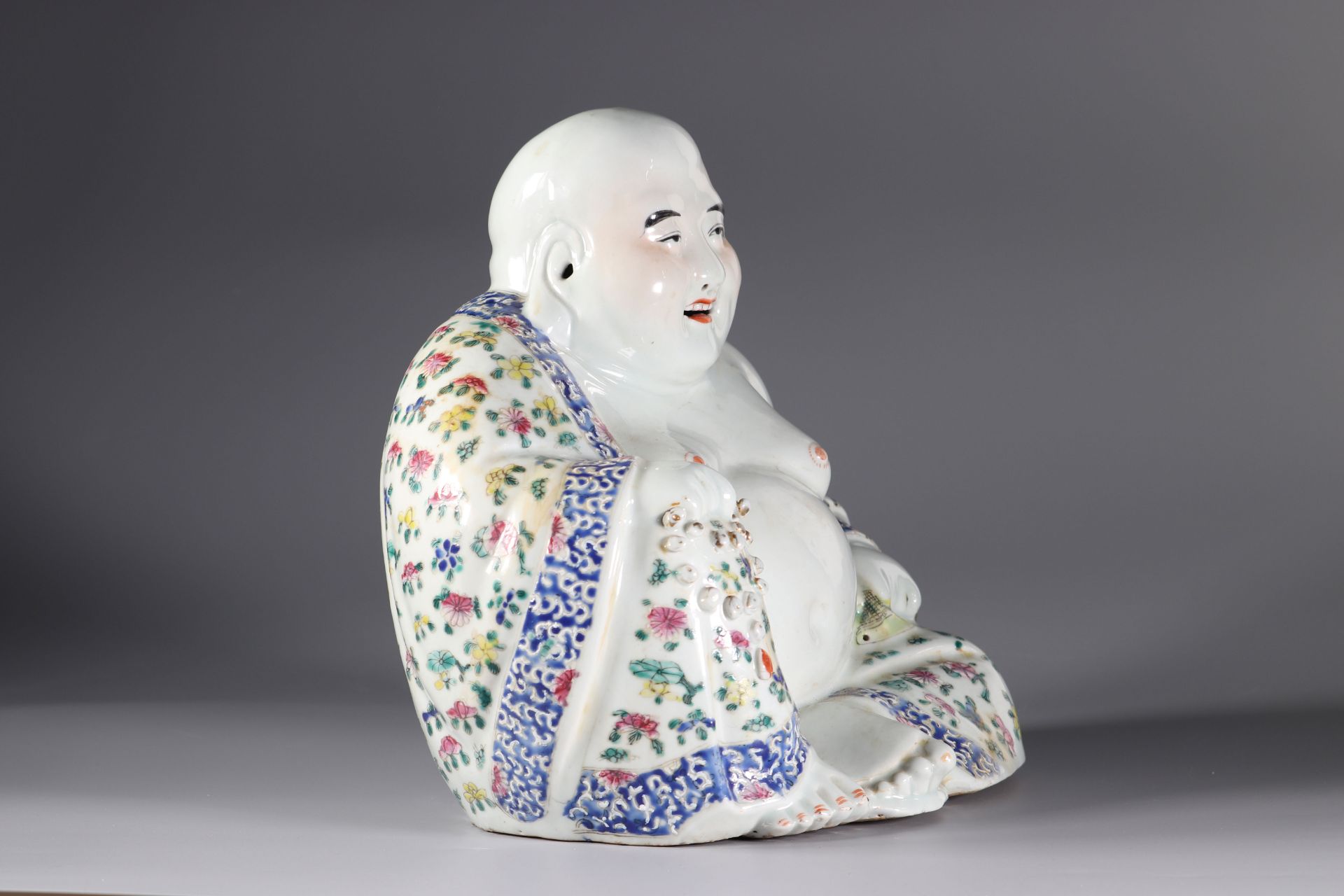 China famille rose porcelain buddha mark under the piece - Bild 2 aus 5
