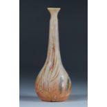 Legras marine decor vase cleared with acid