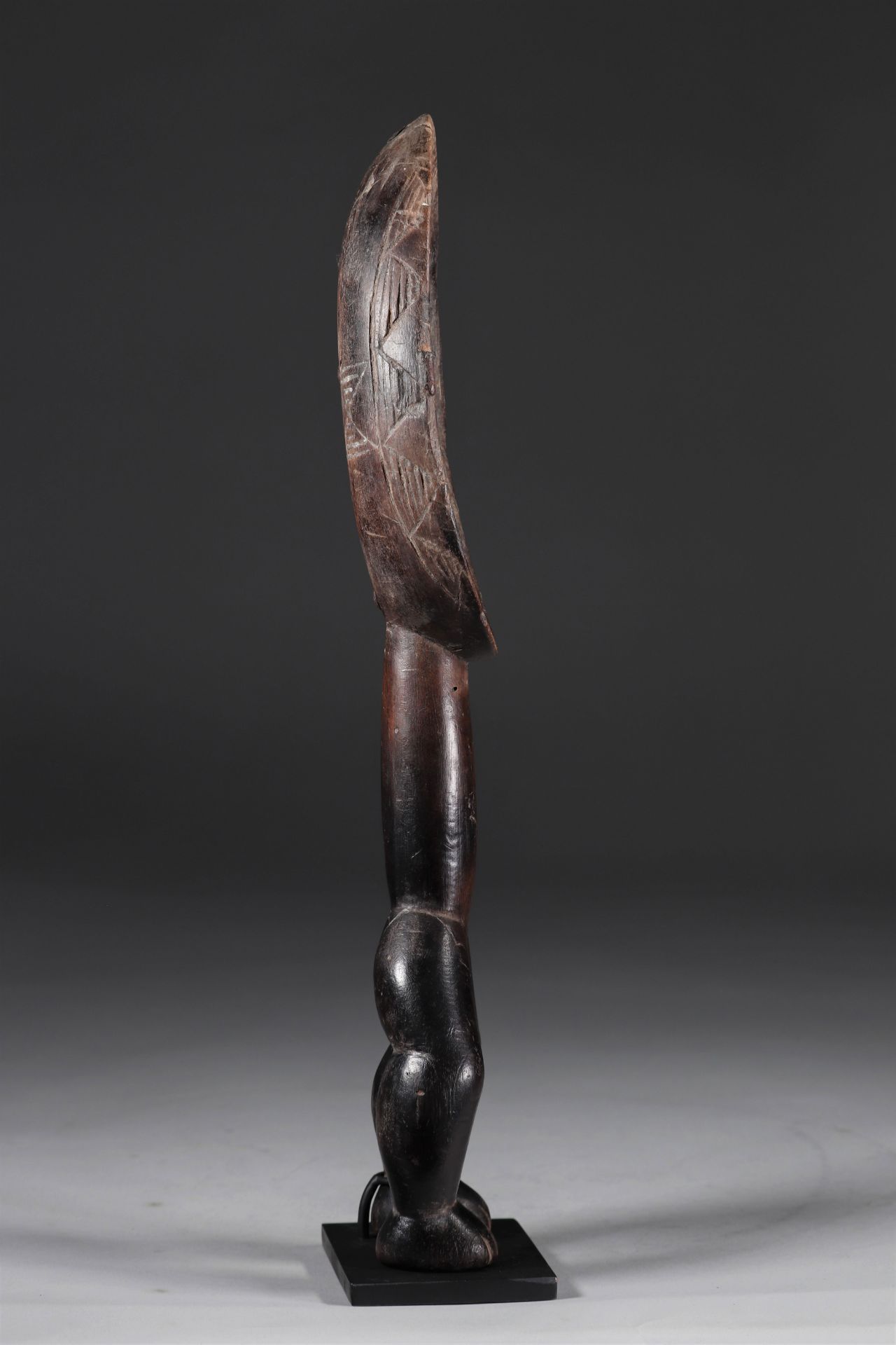 Ceremonial spoon Dan early 20th century beautiful patina - private collection Belgium - Image 3 of 6