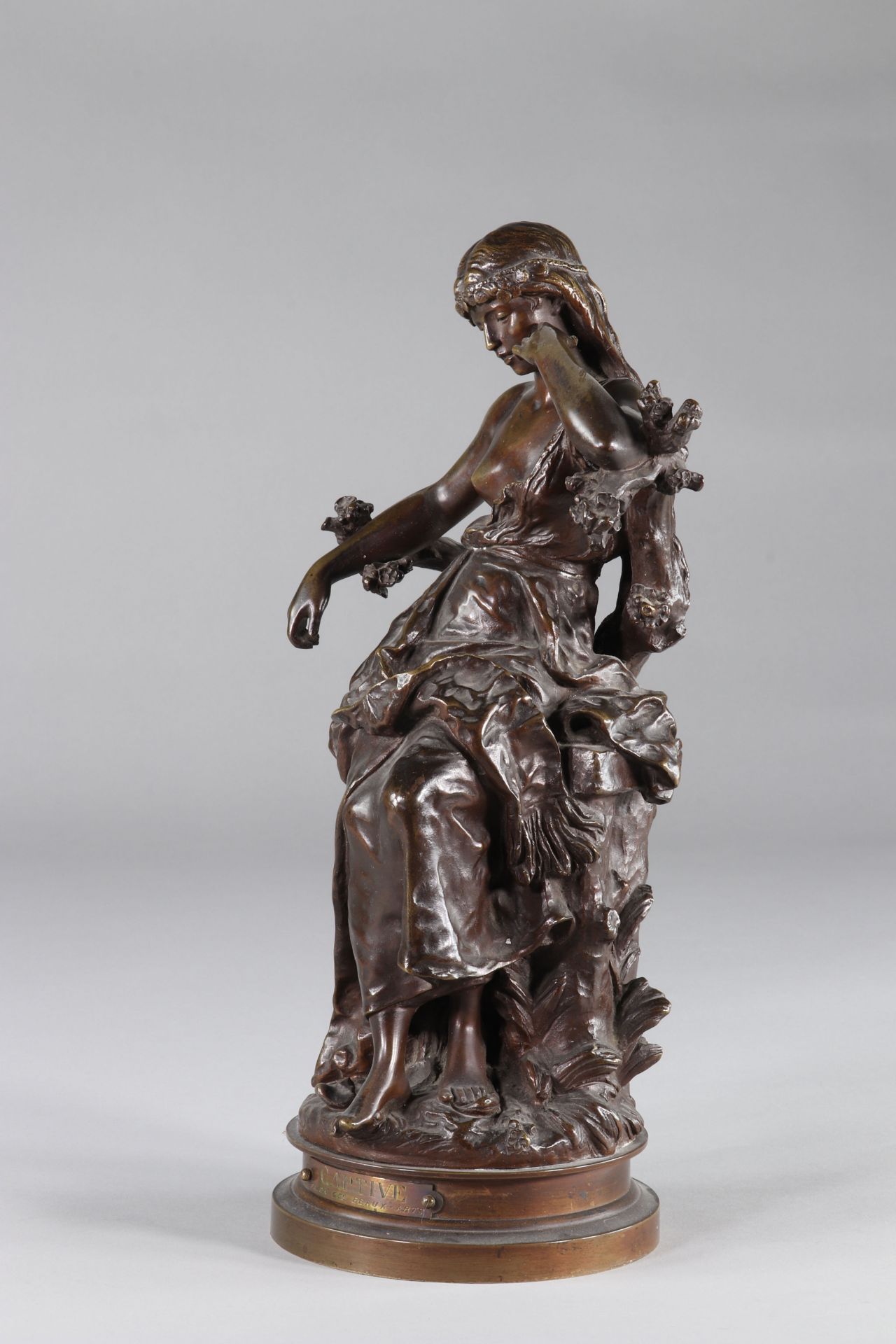 Bronze by A Moreau “Captive, Salon des Beaux-Arts. »Monogrammed JP - Image 4 of 4