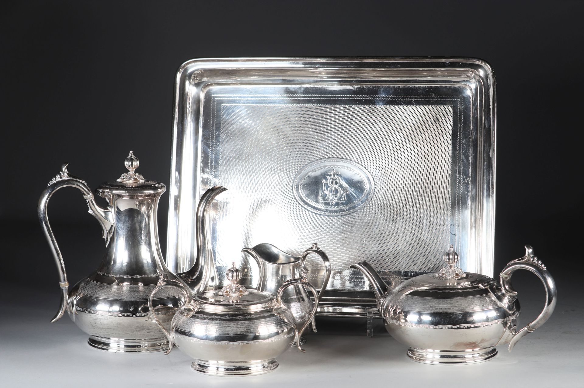 JAMES-DIXON & SON silver coffee service