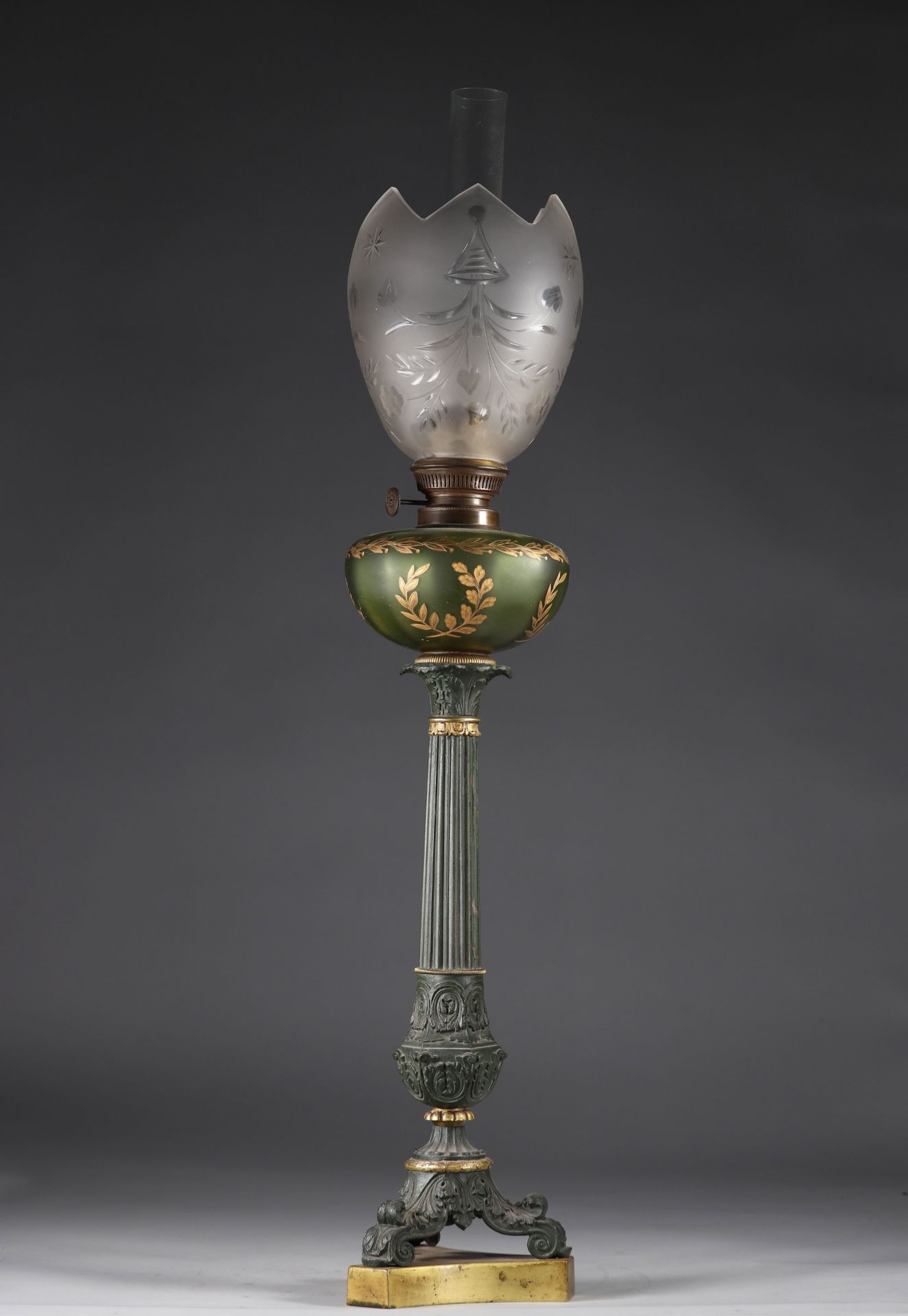 Imposing period Empire lamp