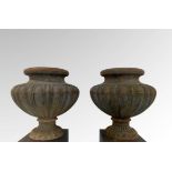 Pair of old work cast iron basins