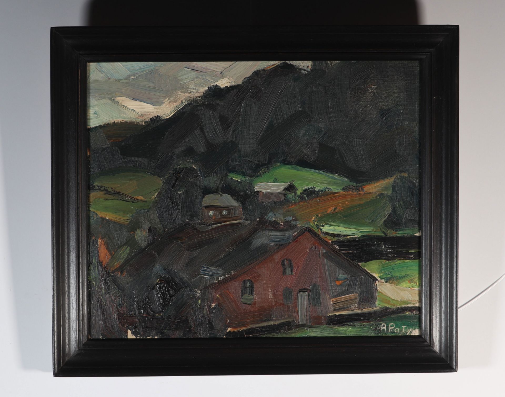 Albert RATY (1889-1970) Oil on panel "house in the Ardennes" - Bild 2 aus 2