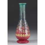 French glass vase with geometric decoration first period