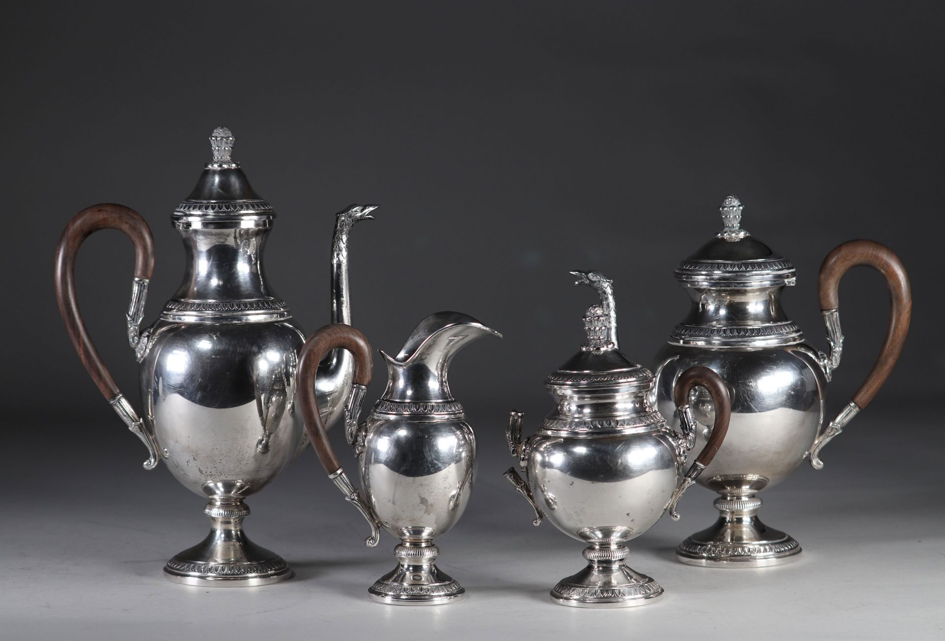 Empire style sterling silver service