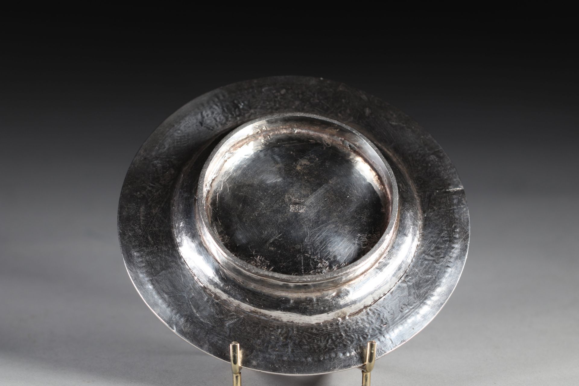 Cup in silver, China or Tibet, hallmarks under the base. - Image 2 of 2