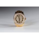 ROLEX Lady DateJust Magnificent ROLEX lady's watch, case and bracelet all 18K yellow gold, bezel set