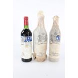 3 bottles of Chateau Mouton Rotschild 1976 - 1er grand cru Classe -