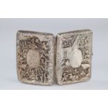 China silver box decorated with characters circa 1900