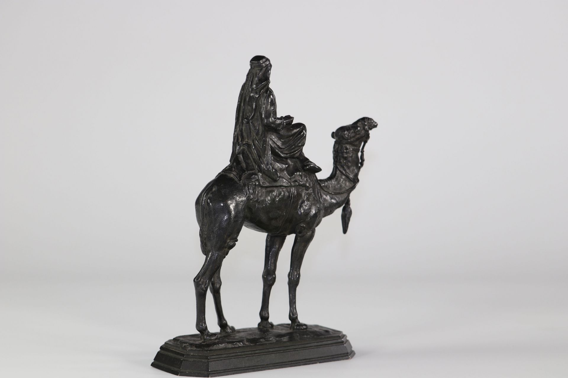 Barye orientalist sculpture of a camel driver - Image 3 of 5