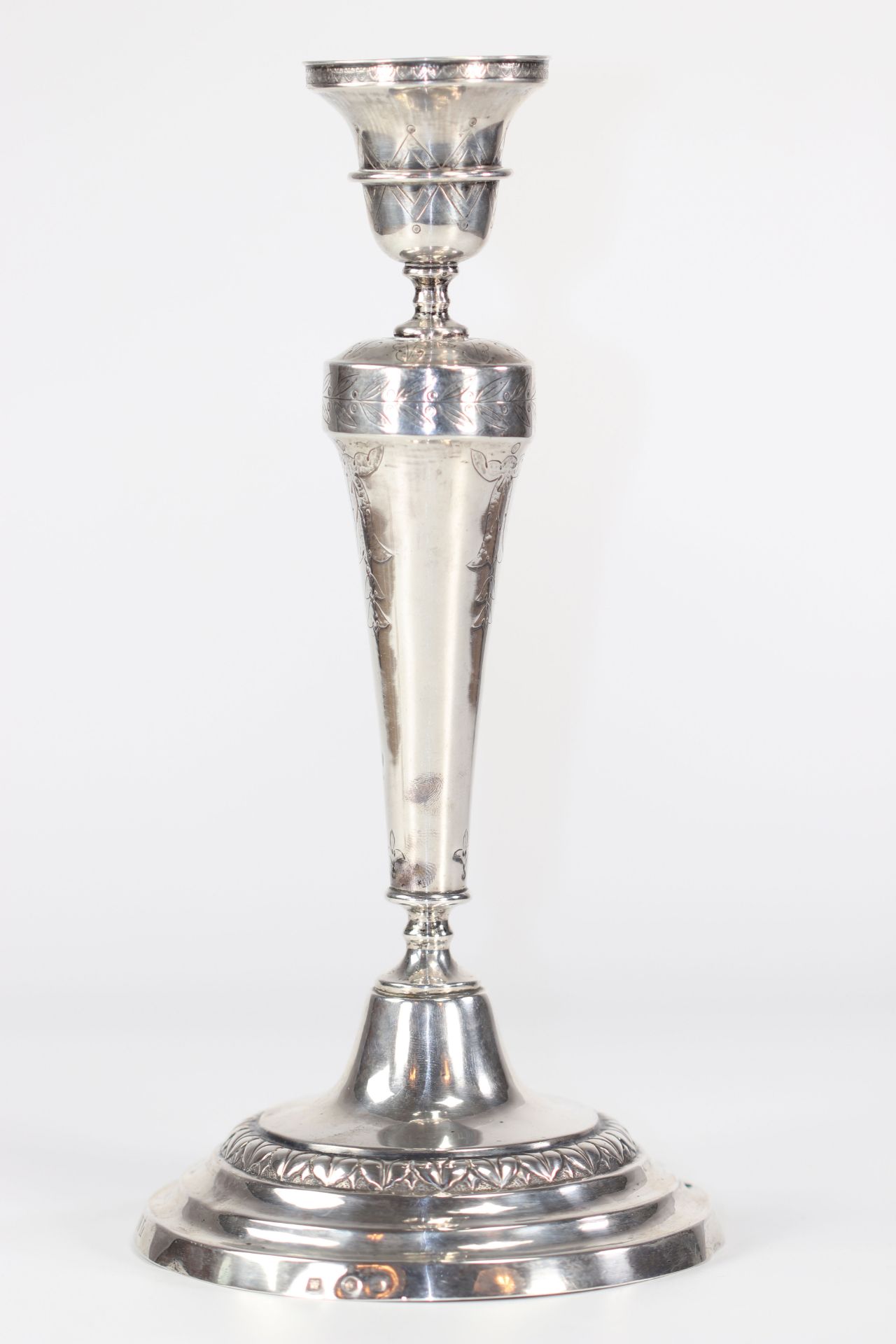 18th silver candlestick - Image 4 of 4