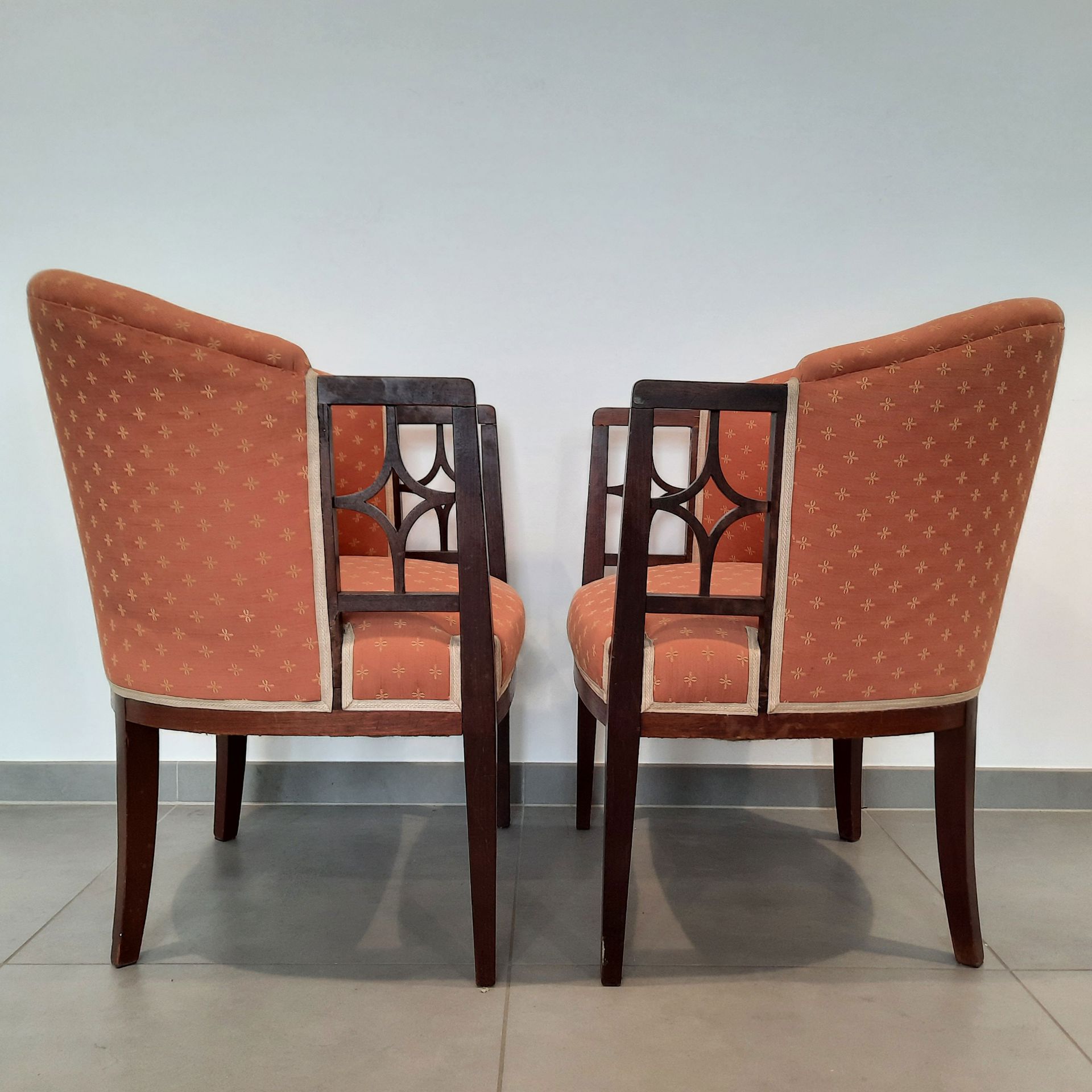 Leon SNEYERS (1877-1949) pair of armchairs - Image 3 of 3