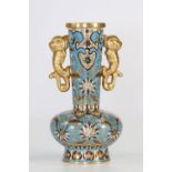 China cloisonne bronze vase Qing period