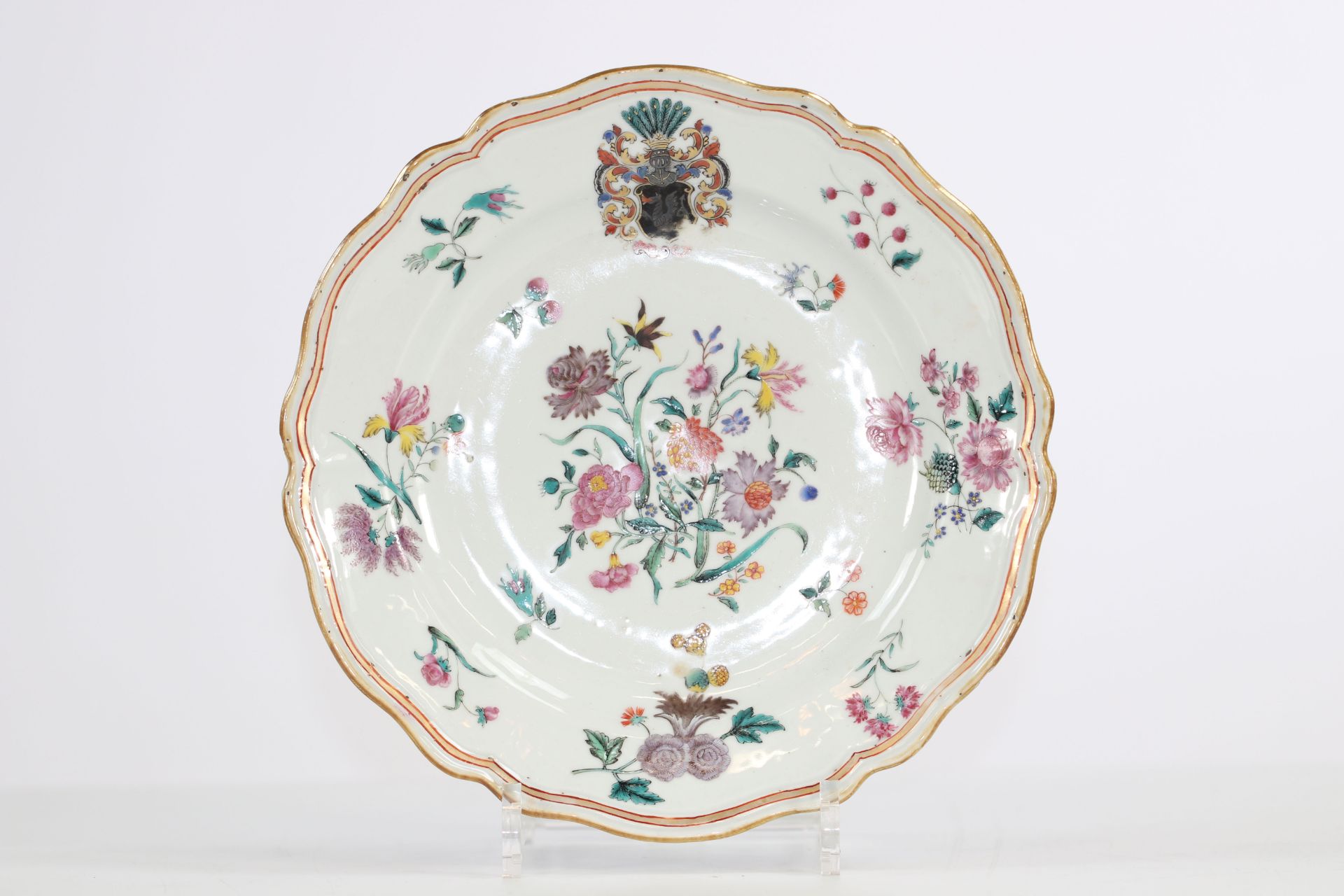 China porcelain plate from the 18th century