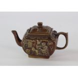 China bronze teapot decorated with characters