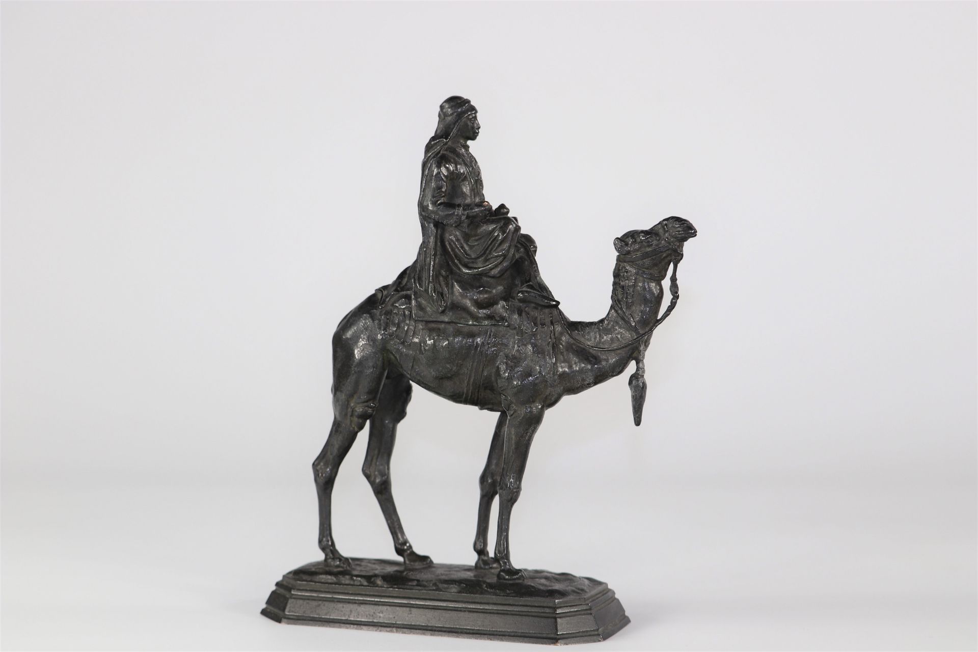 Barye orientalist sculpture of a camel driver