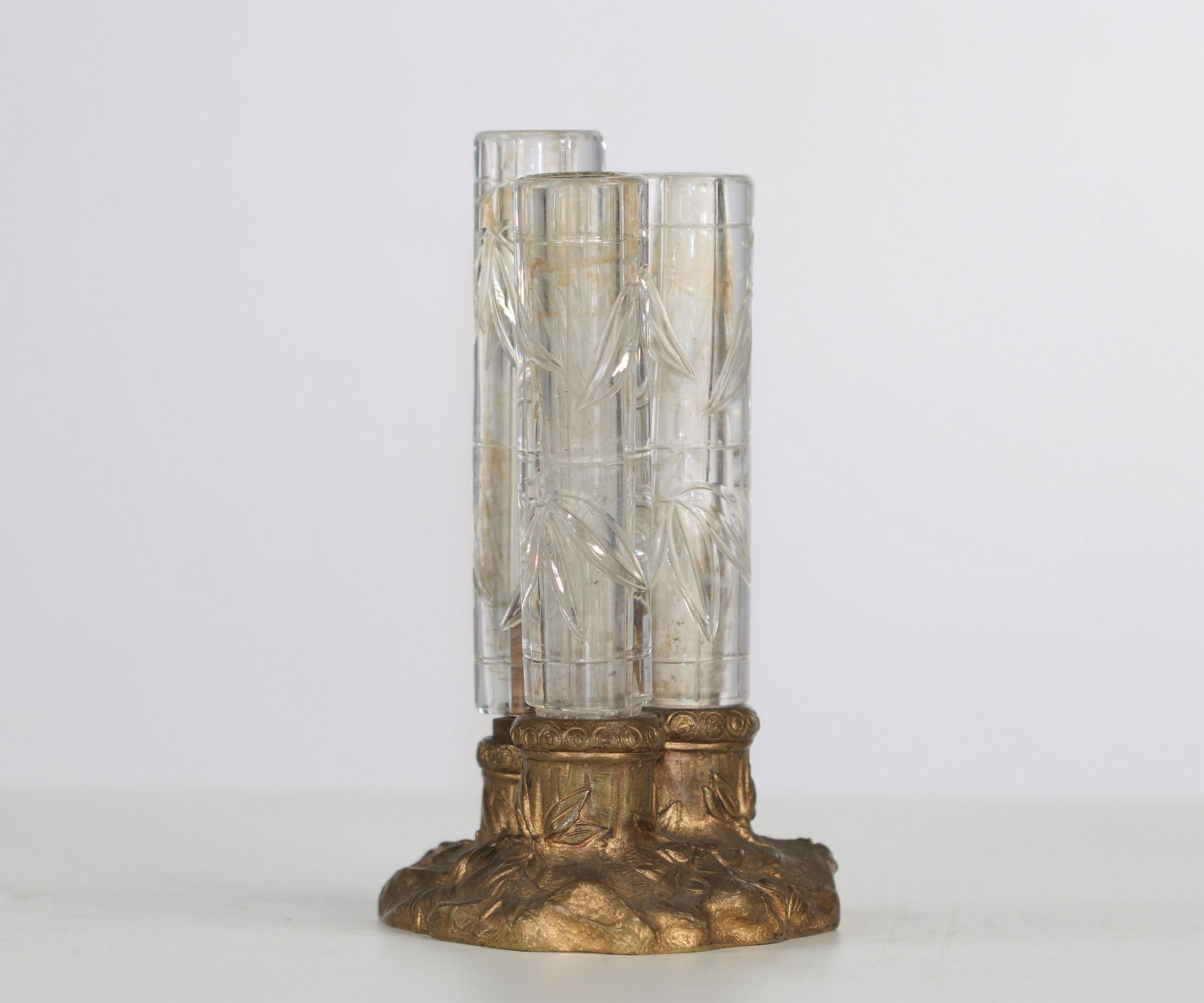 Japanese crystal vase, Baccarat, France, Crystal staircase, late 19th century - Image 2 of 2