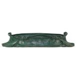 Hector GUIMARD (Lyon 1867 - New York 1942) Important oblong planter in cast iron with ornate and ope