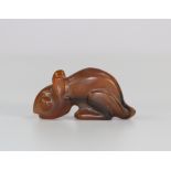 Squirrel agate pendant, China Qing period.