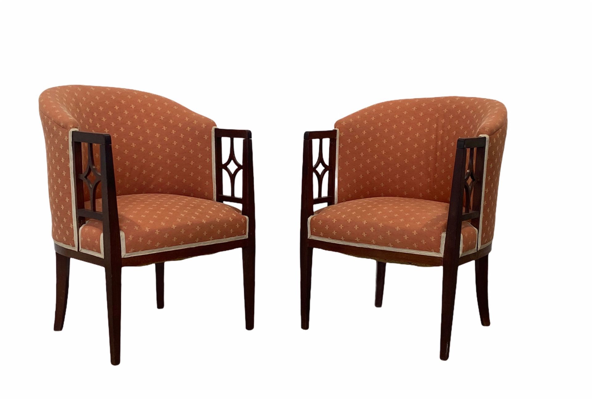Leon SNEYERS (1877-1949) pair of armchairs