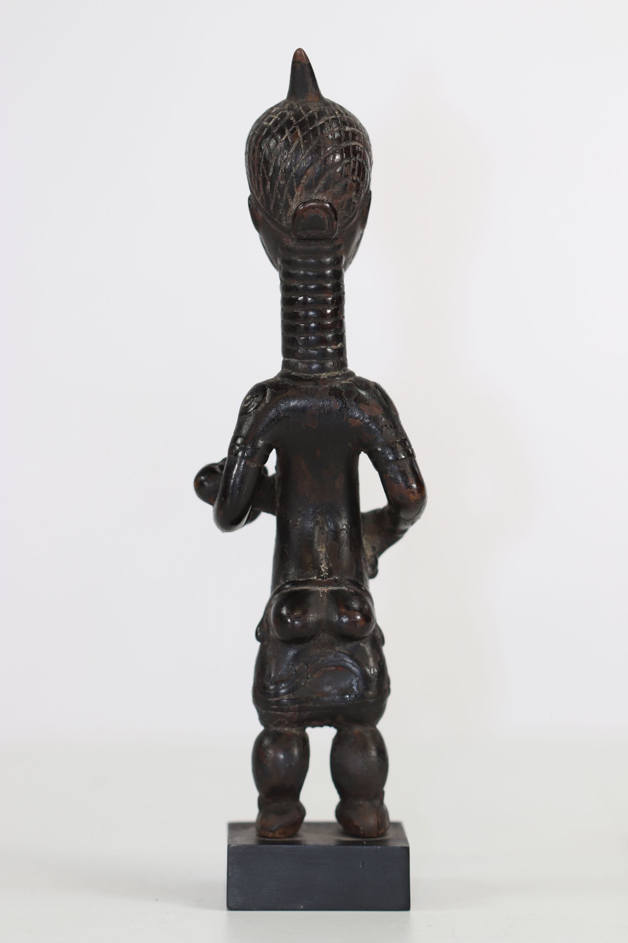 Africa wooden statue dark patina Democratic Republic of Congo 20th - Image 3 of 3