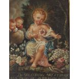 17th century oil on copper painted with a fine scene of cherubs