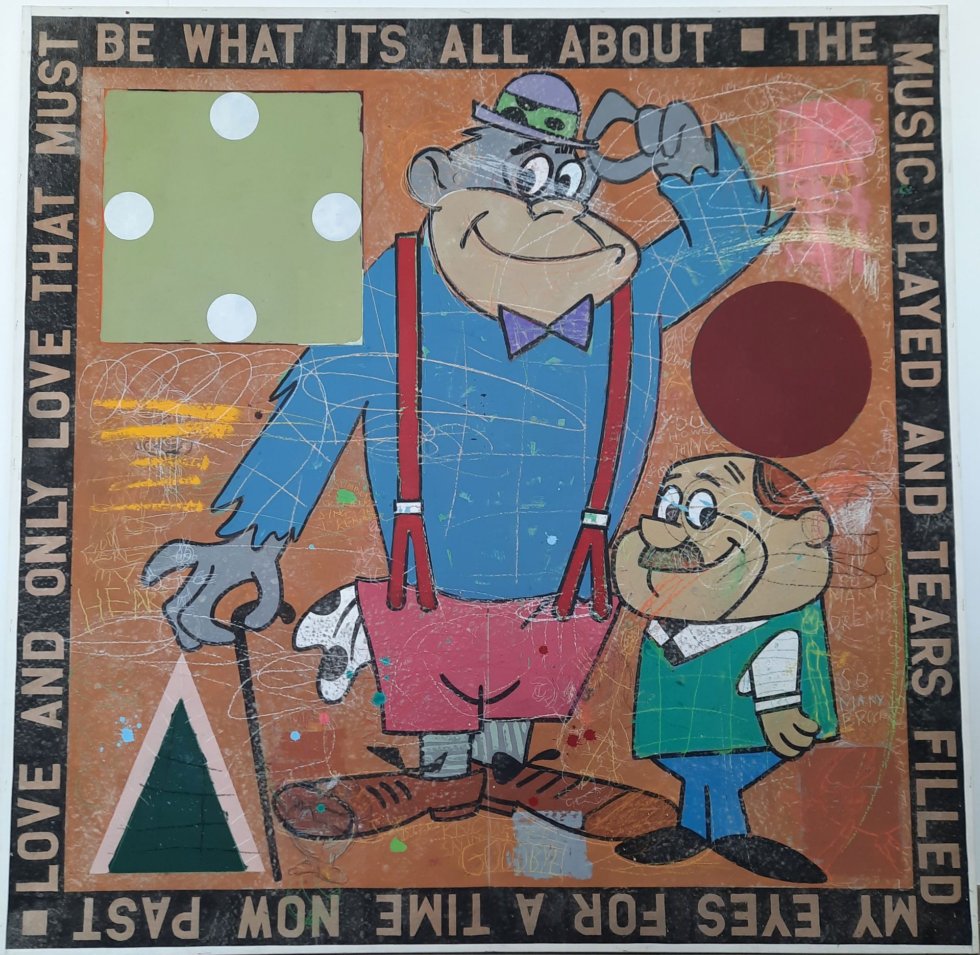 Painting - Spiller -David - Magilla gorilla and Mr. Pebbles - 1995 - Cotthem Gallery (Knokke - H. Va