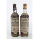 2 bottles of chateau BEL-AIR - Sainte Croix du Mont - white - 1953