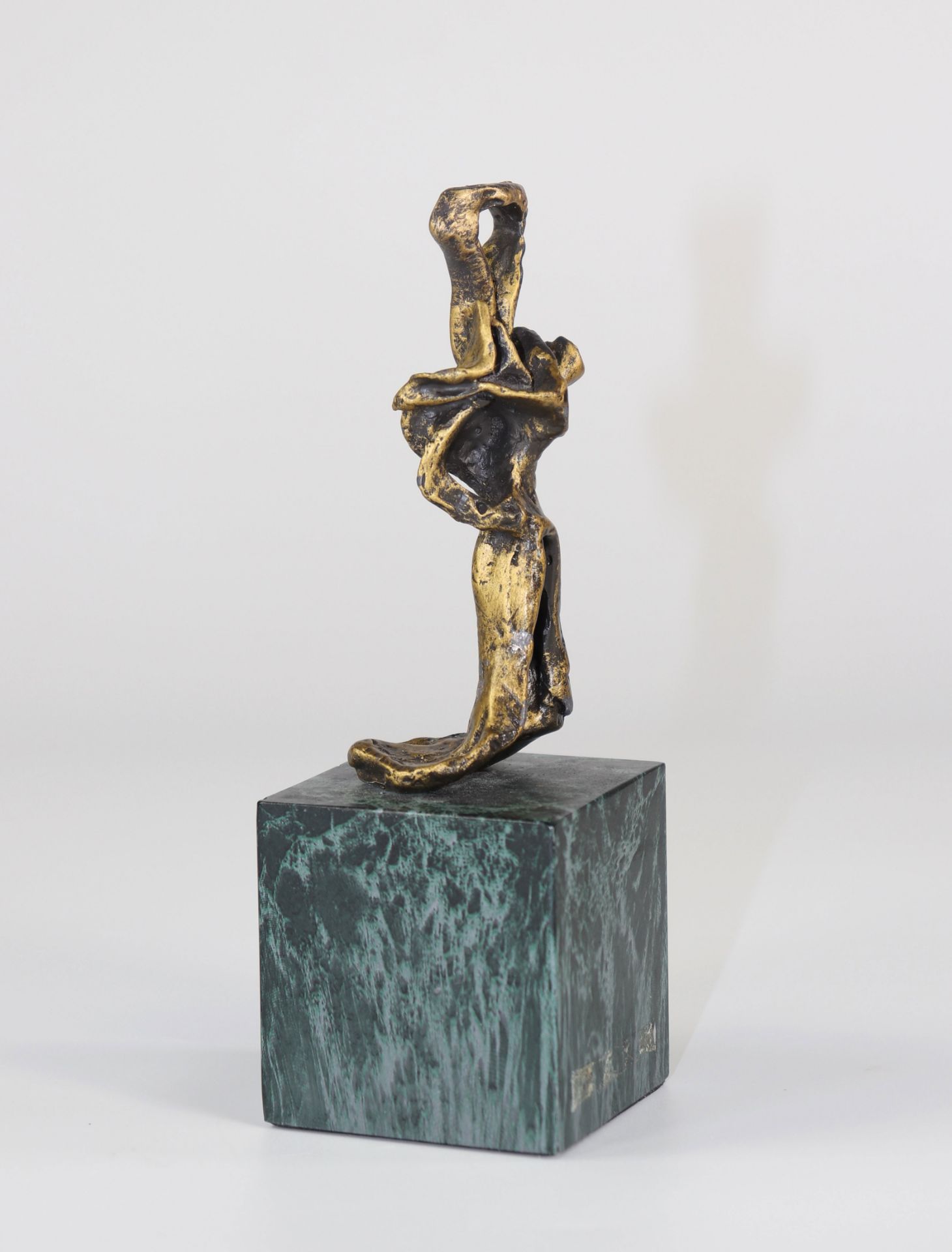 Salvador Dali"Ama De Llaves" 1974 Bronze with nuanced golden patina. Signed on the back"Dali", - Image 2 of 4