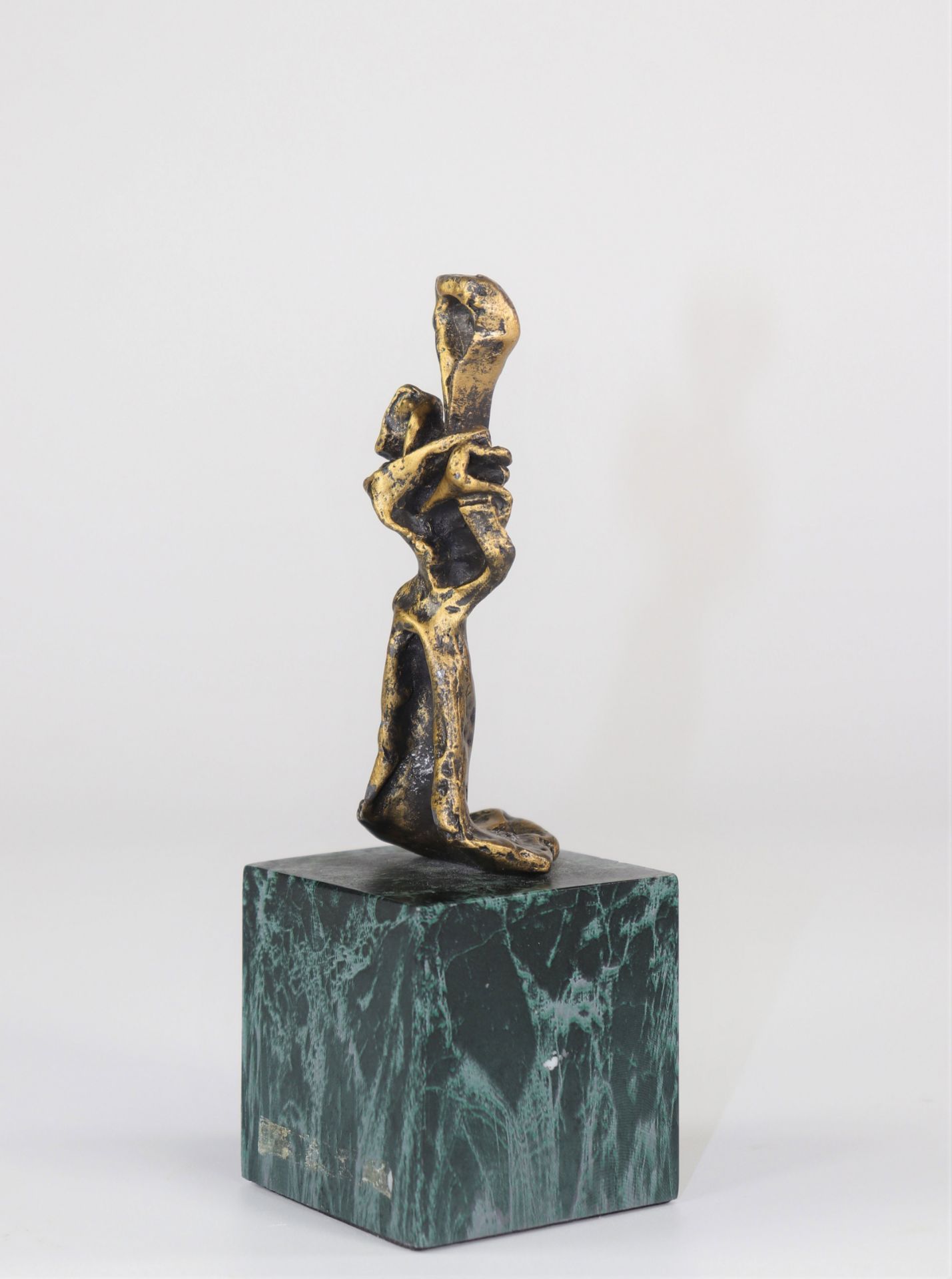 Salvador Dali"Ama De Llaves" 1974 Bronze with nuanced golden patina. Signed on the back"Dali", - Image 4 of 4