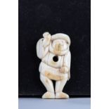 Netsuke carved - a character. Japan Meiji 19th century