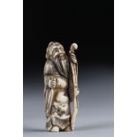 Netsuke carved - a character. Japan Meiji period around 1900