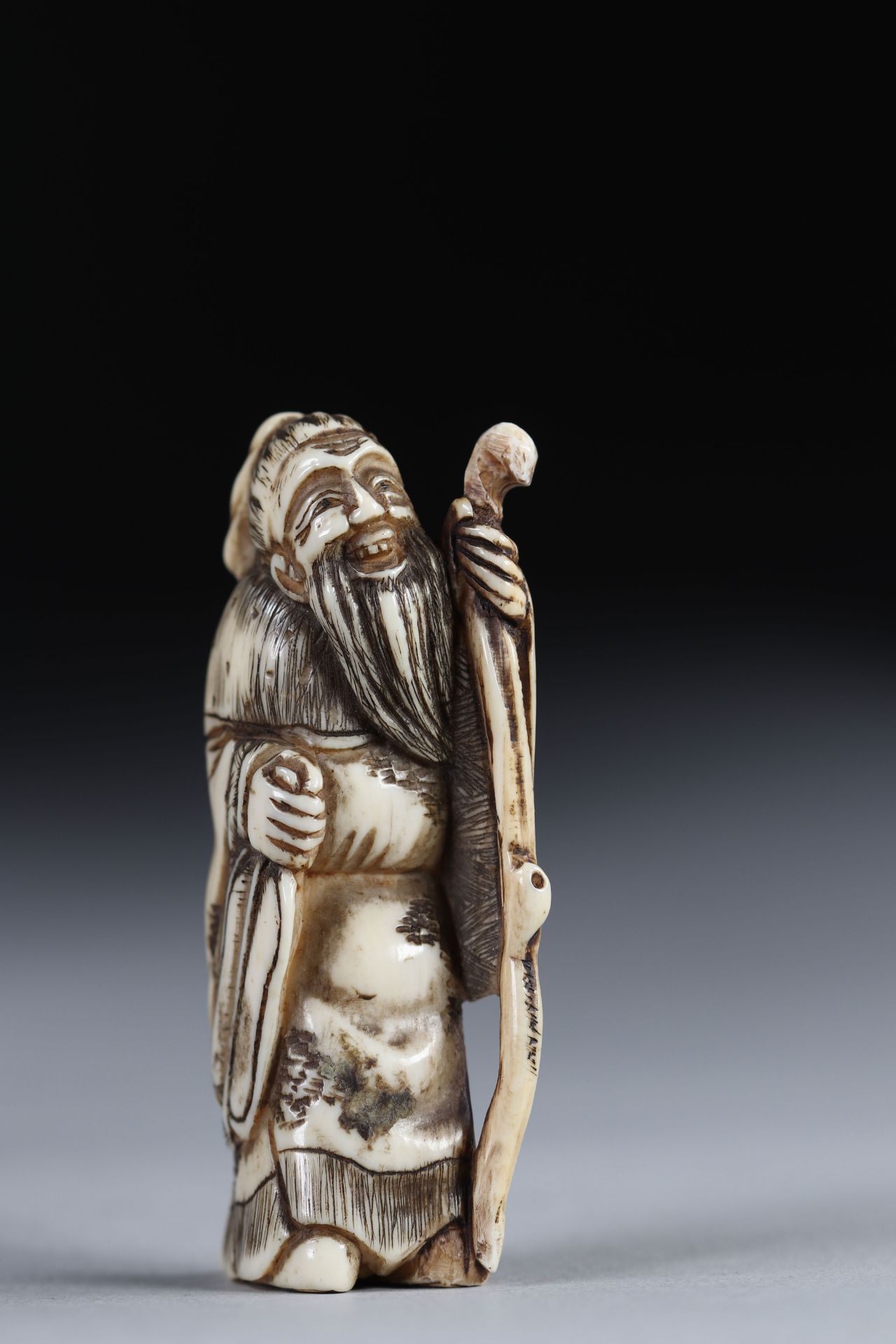 Netsuke carved - a character. Japan Meiji period around 1900