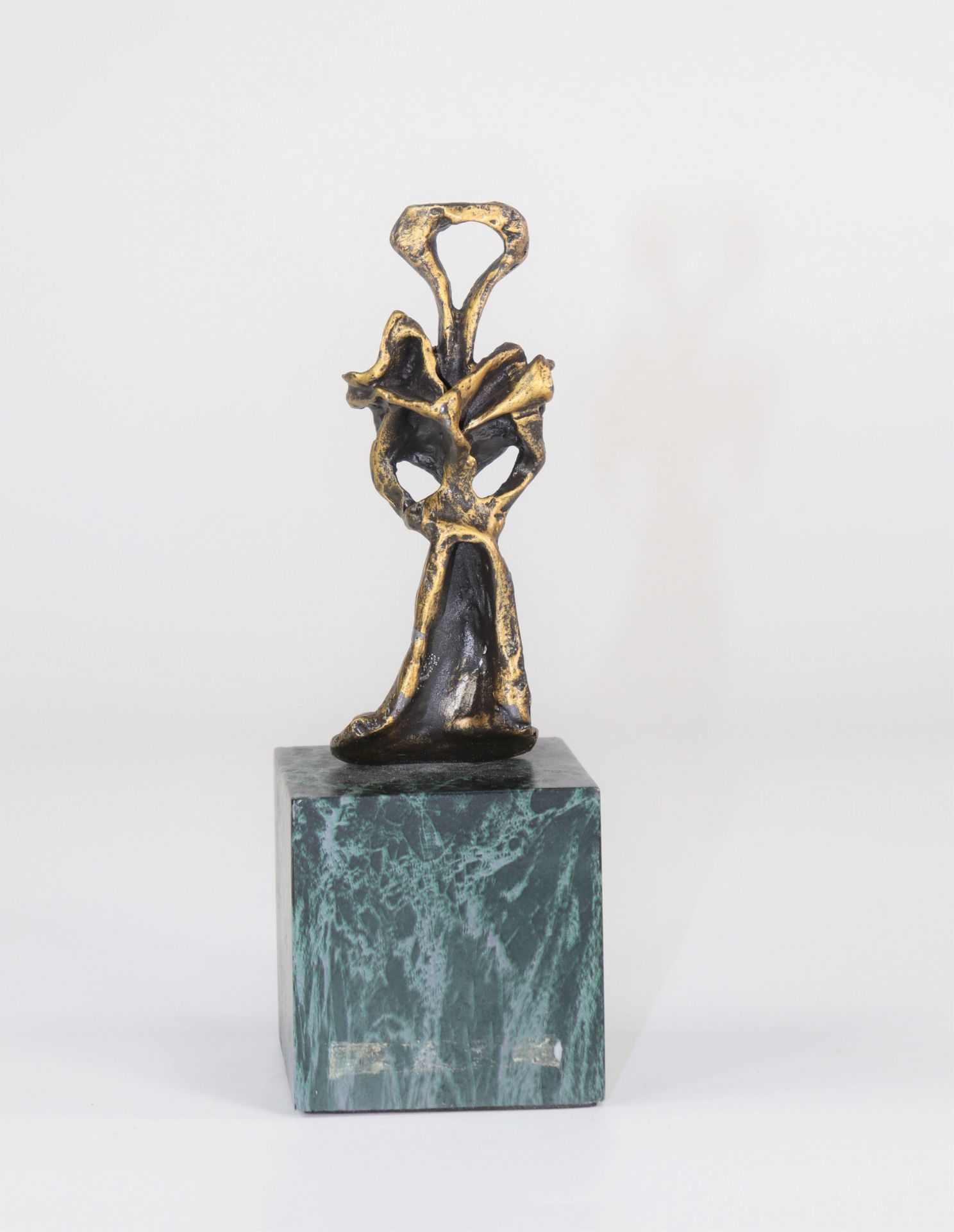 Salvador Dali"Ama De Llaves" 1974 Bronze with nuanced golden patina. Signed on the back"Dali",