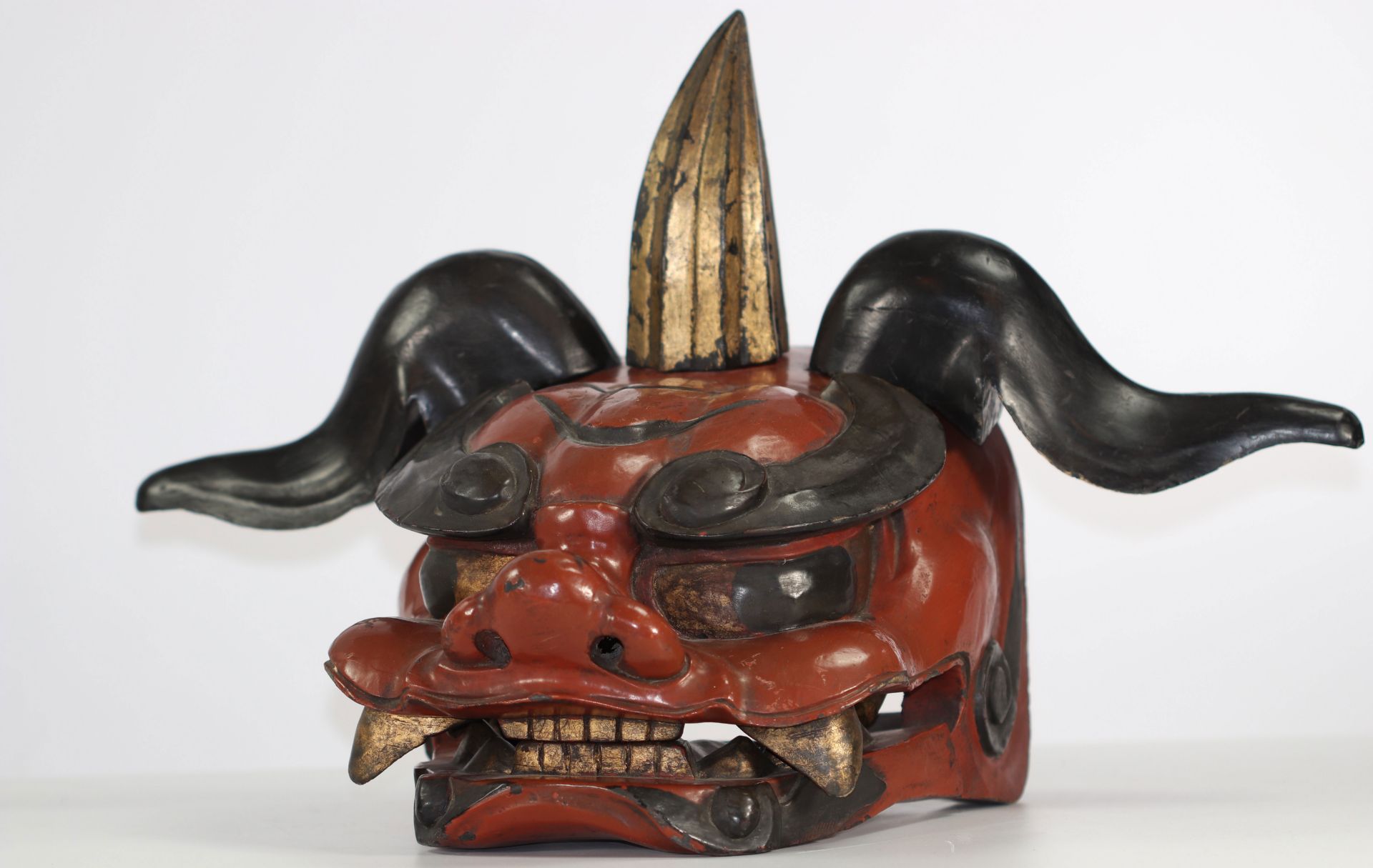 Imposing Shi- Shi Mask Japan early 20th century - Image 4 of 10
