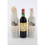 3 bottles of Chateau Ducru Beaucaillou 1967 - 2nd classified grand cru - St Julien red