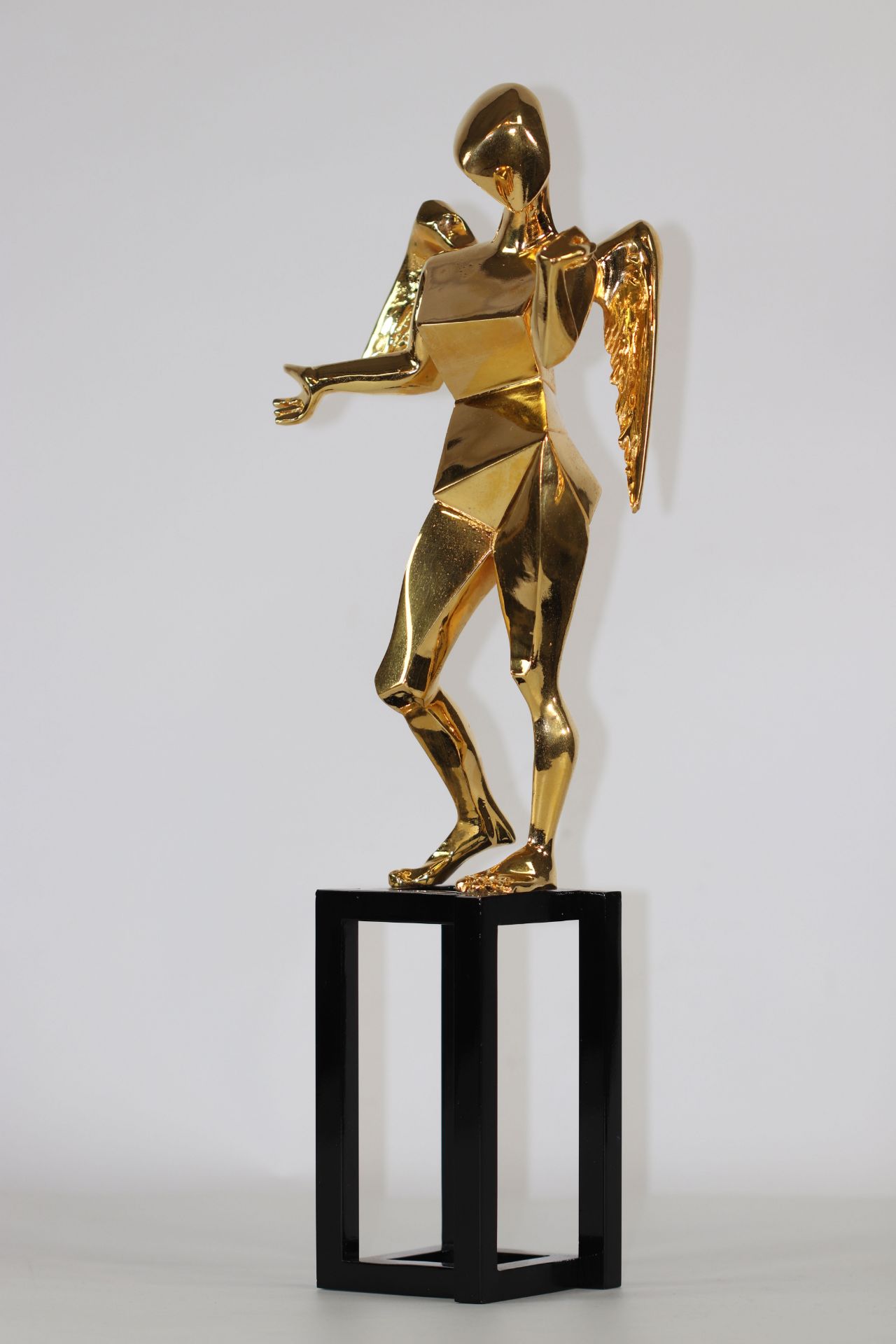 Salvador Dali The Cubist Angel 1983 Bronze gilded with 24 carat fine gold Signed"Dali" Numbered 938/