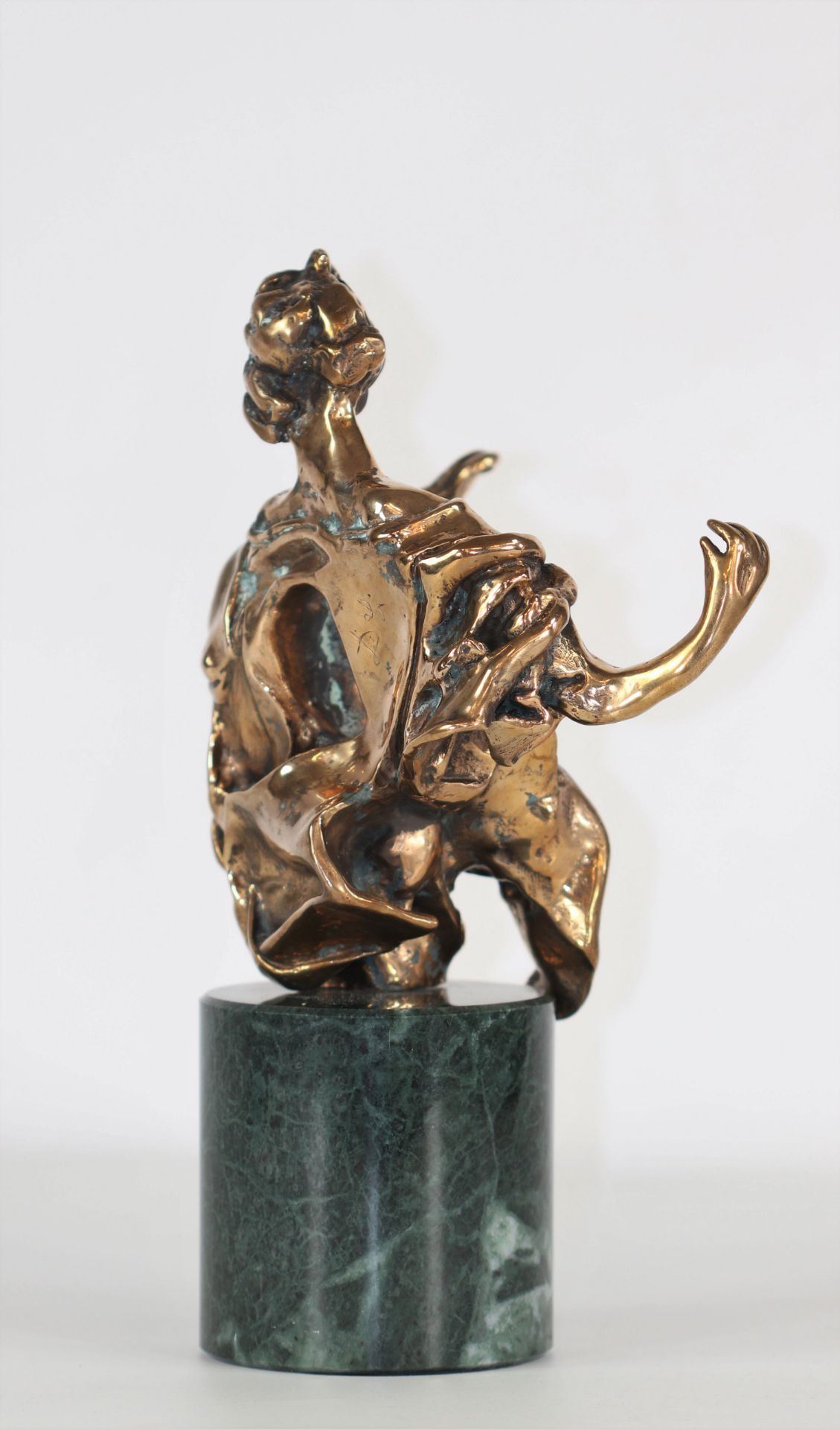 Salvador Dali Madonna of Port Lligat Large bronze with golden patina Hollowed-out"Dali" on the back - Image 3 of 7